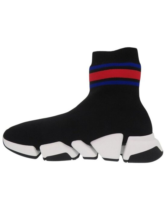 Balenciaga Speed 2.0 Sneakers Fabric Stripe Rubber Black 1280 main image 2